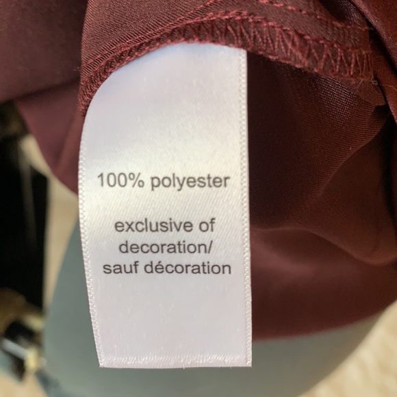 Sexy Maurices maroon lace trim tank, XXL - Picture 6 of 7